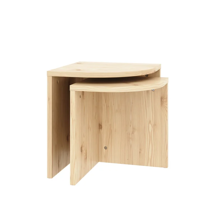 Karup Design - Combine Beistelltisch-Set, Kiefer natur (2er-Set)