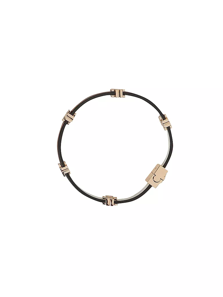 TORY BURCH Lederarmband ELEANOR  braun