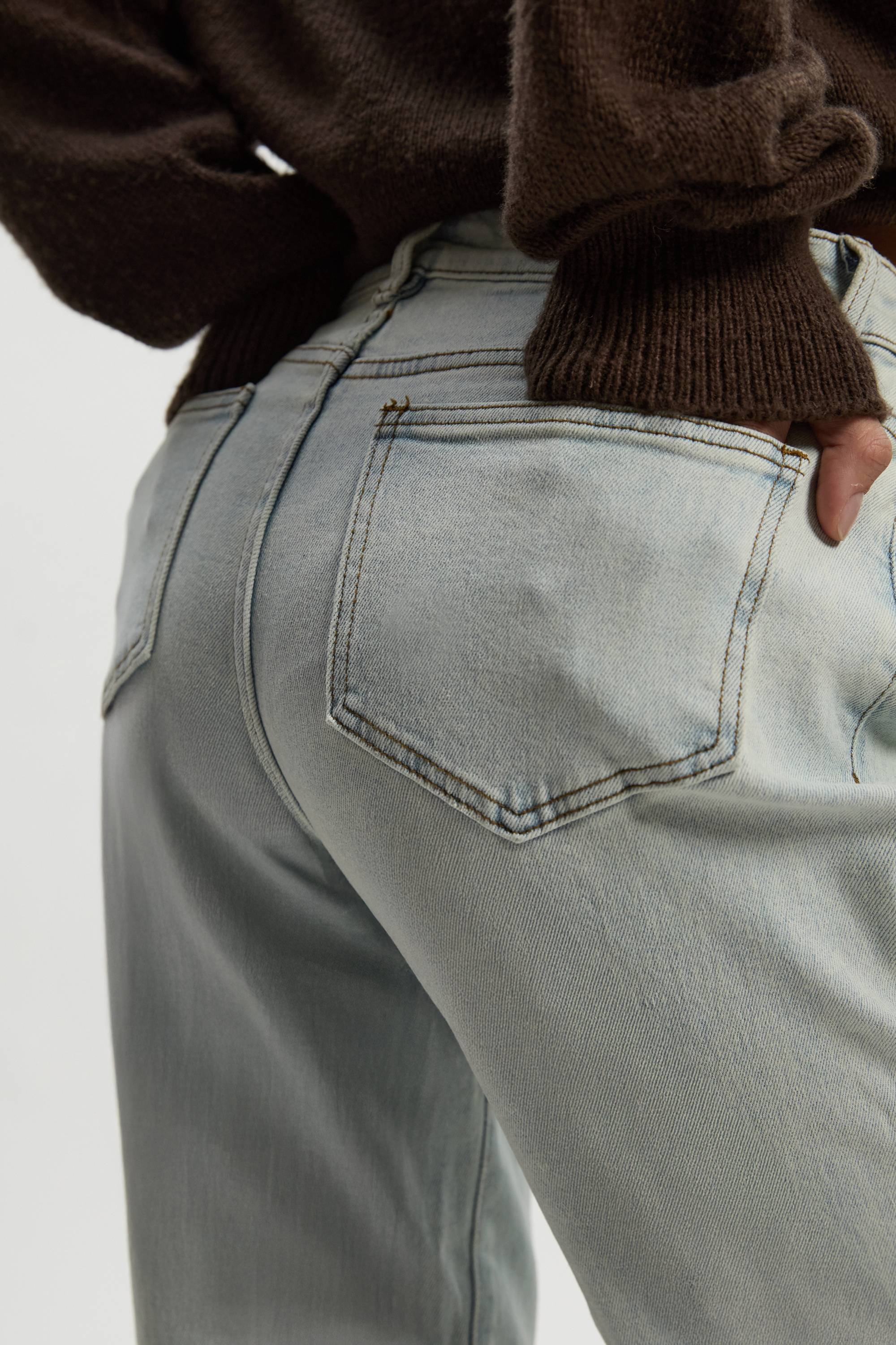 boohoo Le jean taille haute ample et droit