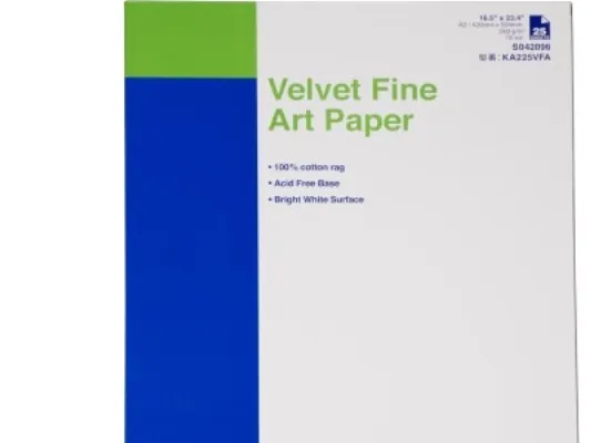 Epson Fine Art Velvet - Fløjl - A2 (420 x 594 mm) 25 ark fint kunsttrykpapir - for SureColor P5000, P800, SC-P10000, P20000, P5000, P7500, P900, P9500