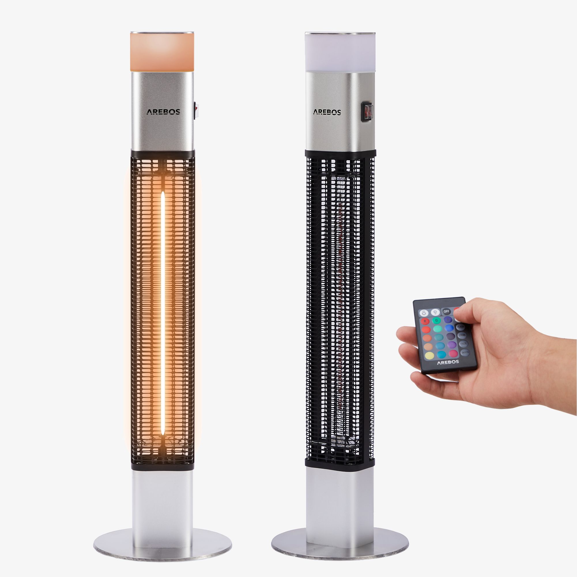 Infrarot Terrassenheizstrahler 1500W mit LED