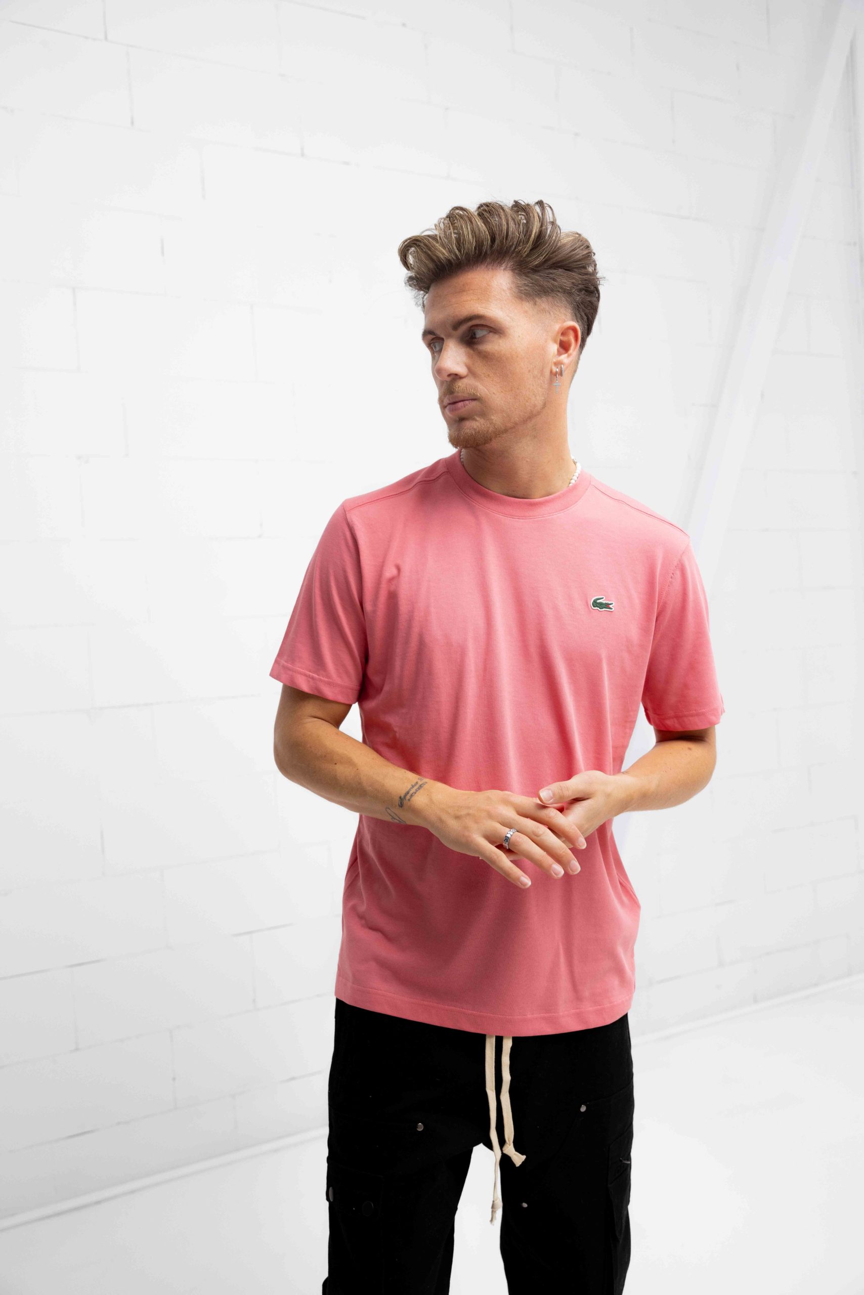 Lacoste Sport T-Shirt Heren Roze