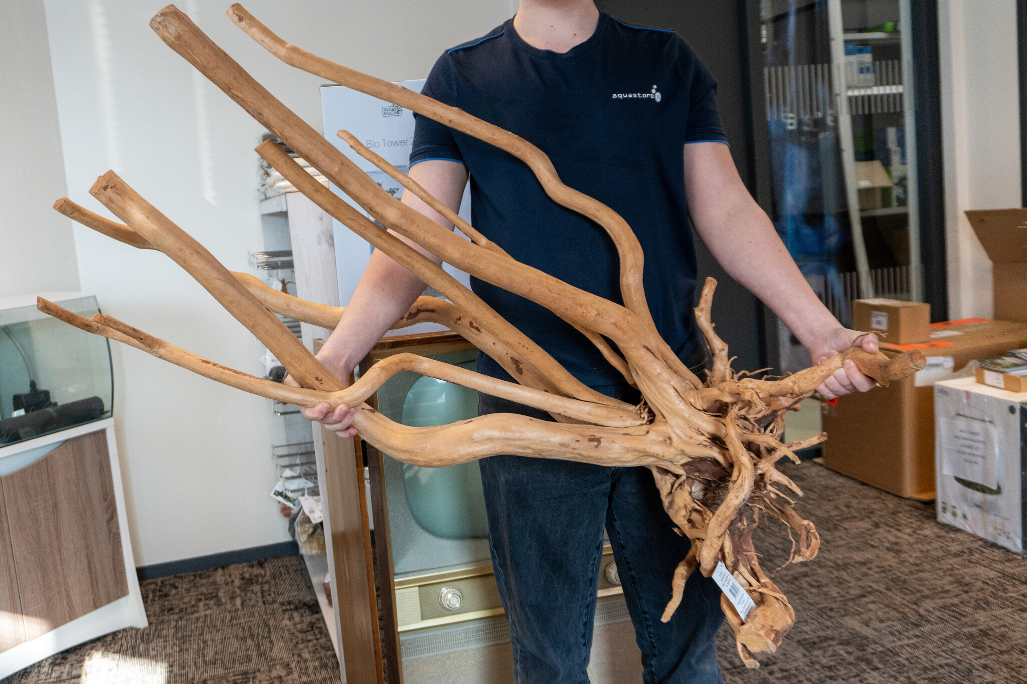 AquastoreXL Boomstronk XXL 100 - 150 cm 9,8kg - NR2 | natuurlijk hout
