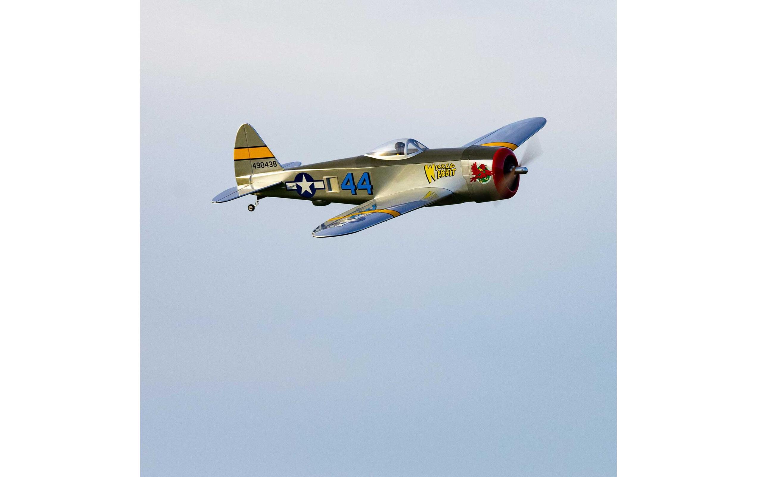 Warbird P-47 Thunderbolt 1435 mm PNP<br>Weitgehend vormontierter Warbird mit Brushless Antrieb