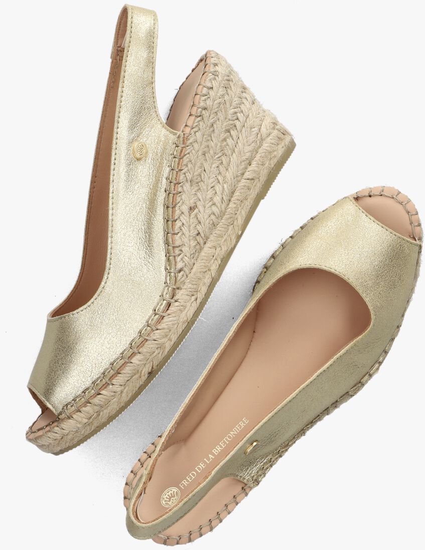 FRED DE LA BRETONIERE gouden fred de la bretoniere espadrilles clare beau