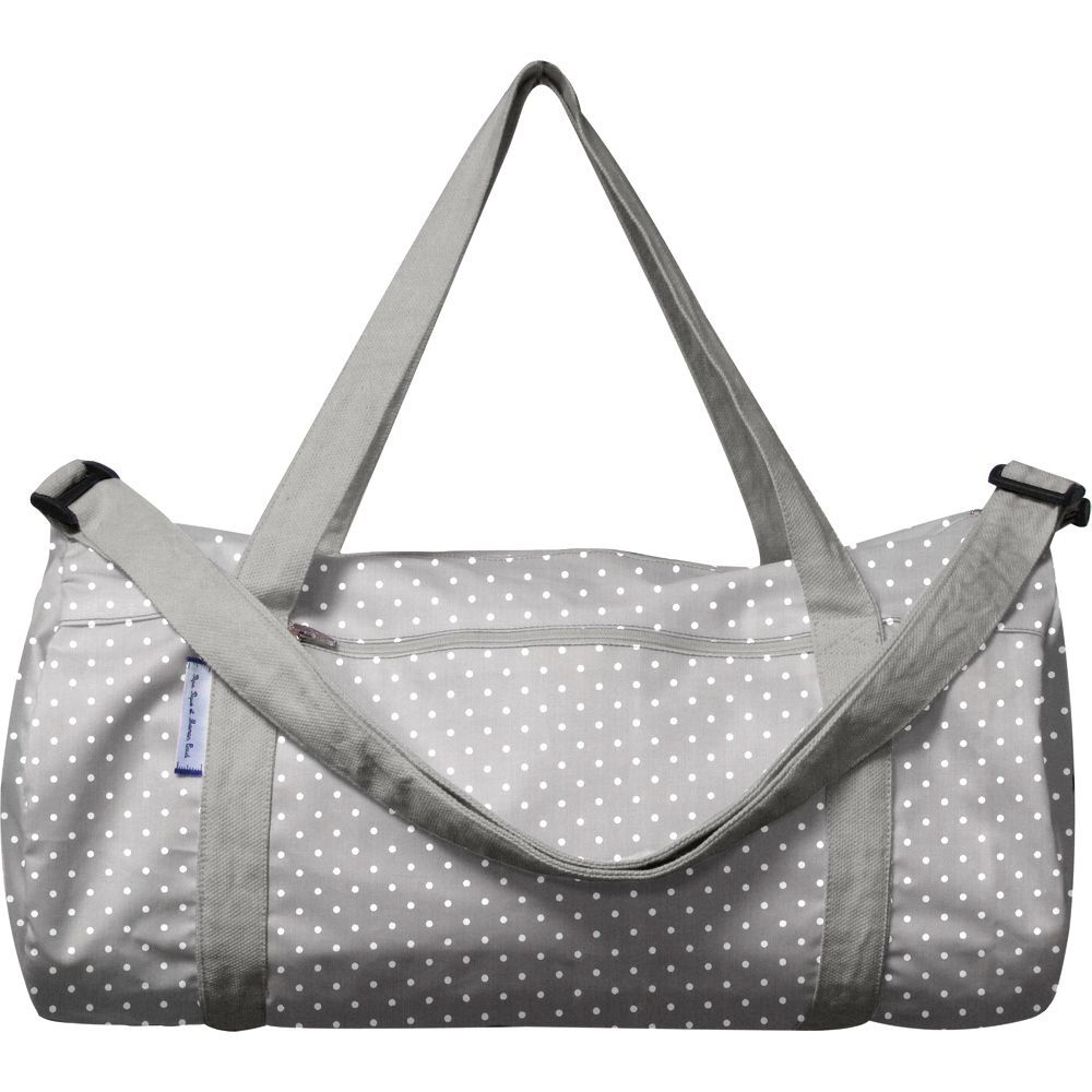 Sac De Sport Pois Gris Clair