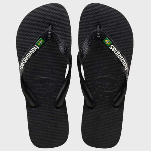 Tongs Brasil Logo Noir