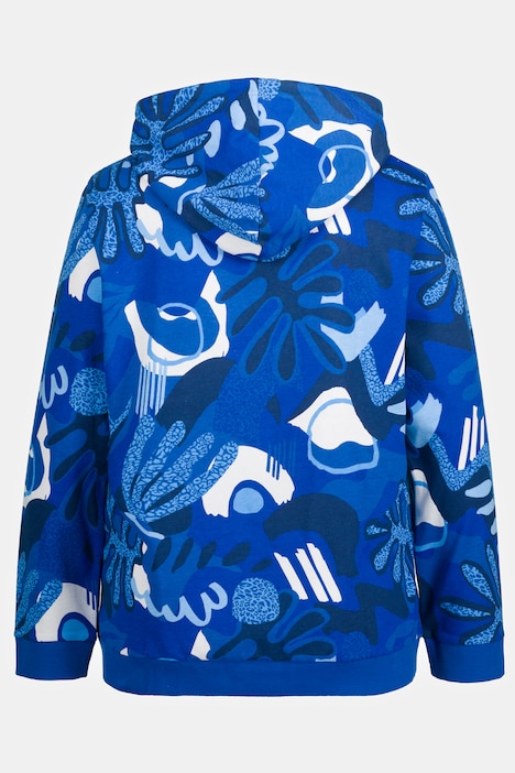 Hoodie, extraweich, bedruckt, Langarm, Kapuzenshirt