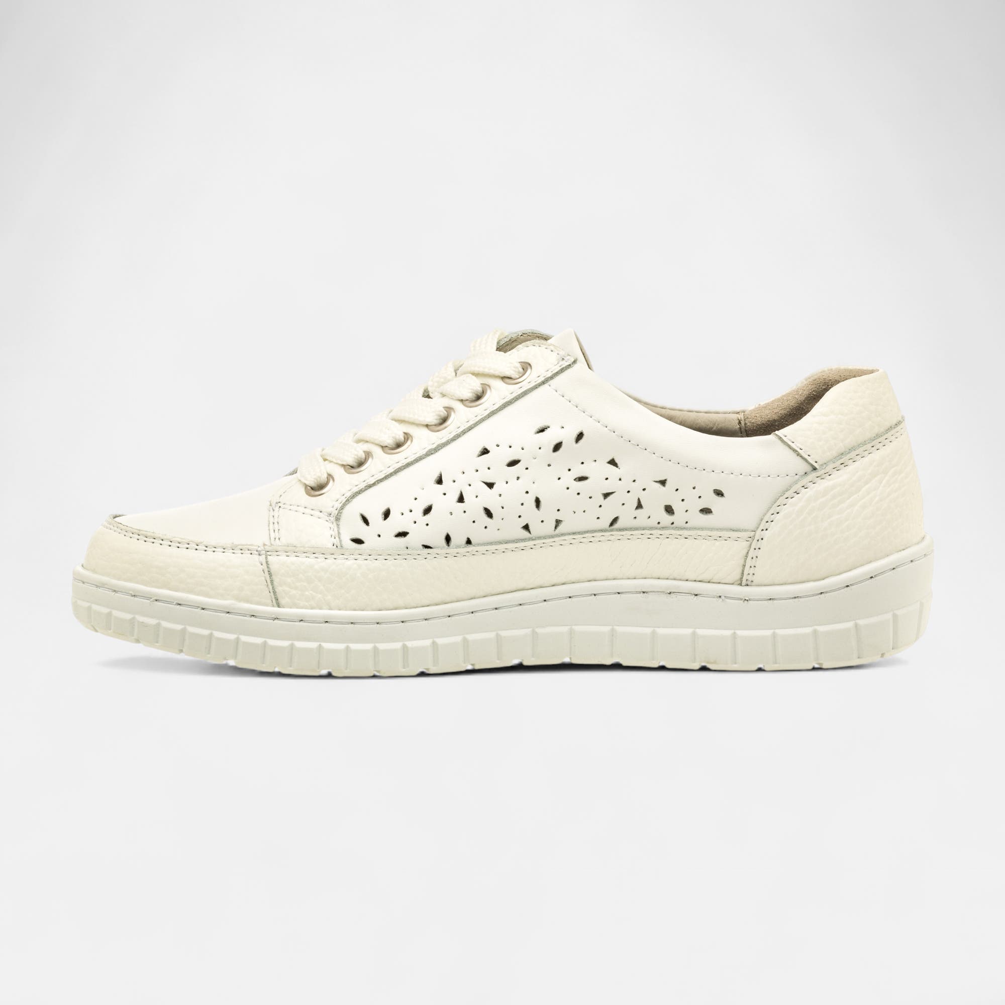 Baskets basses Femme en cuir blanc