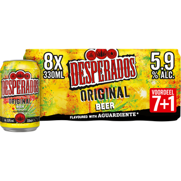 Desperados Original Bier Blik 7+1 x 330ml