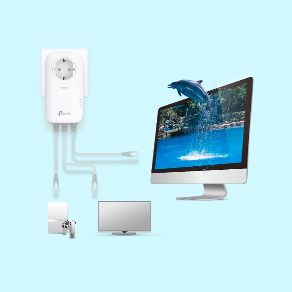 TP-Link TL-PA8033P KIT AV1300 Powerline 2er KIT (3x LAN)