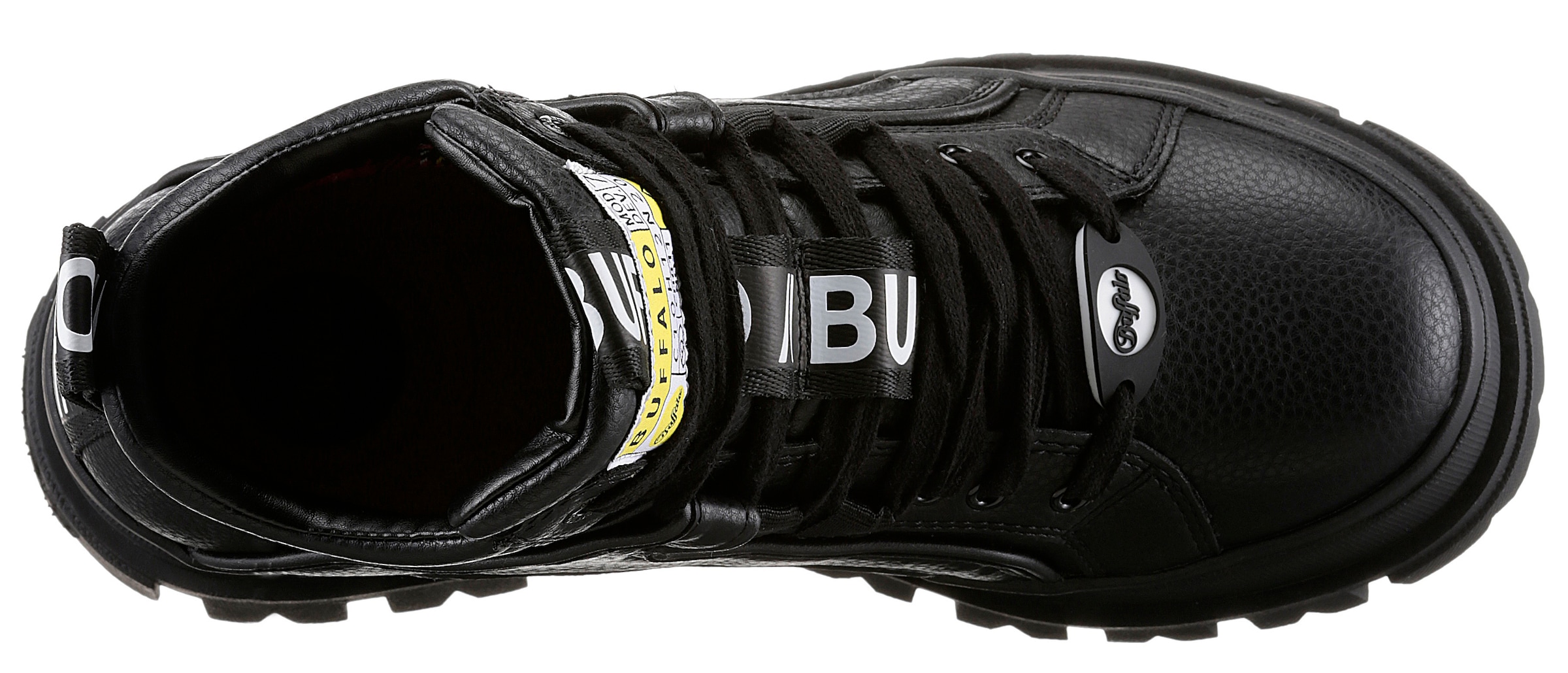 Buffalo Schnürboots »ASPHA NC MID«  Schnürstiefelette, High Top Sneaker mit weicher Schaftrandpolsterung