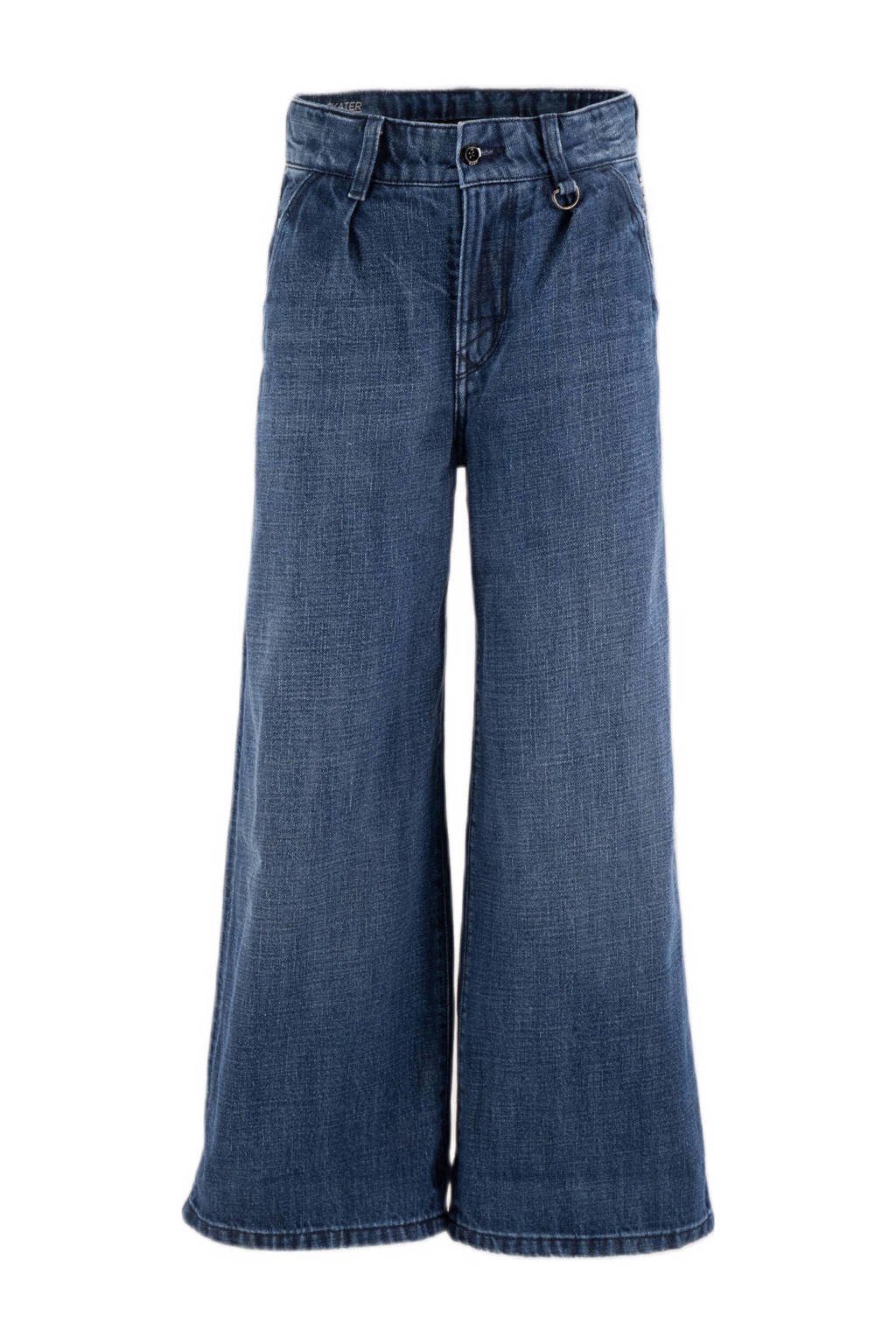 G-STAR loose fit high waist wide leg jeans medium blue denim
