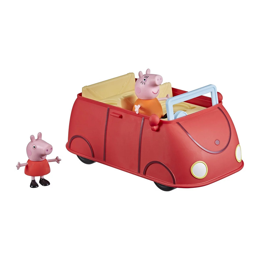 La voiture rouge familiale de Peppa Pig