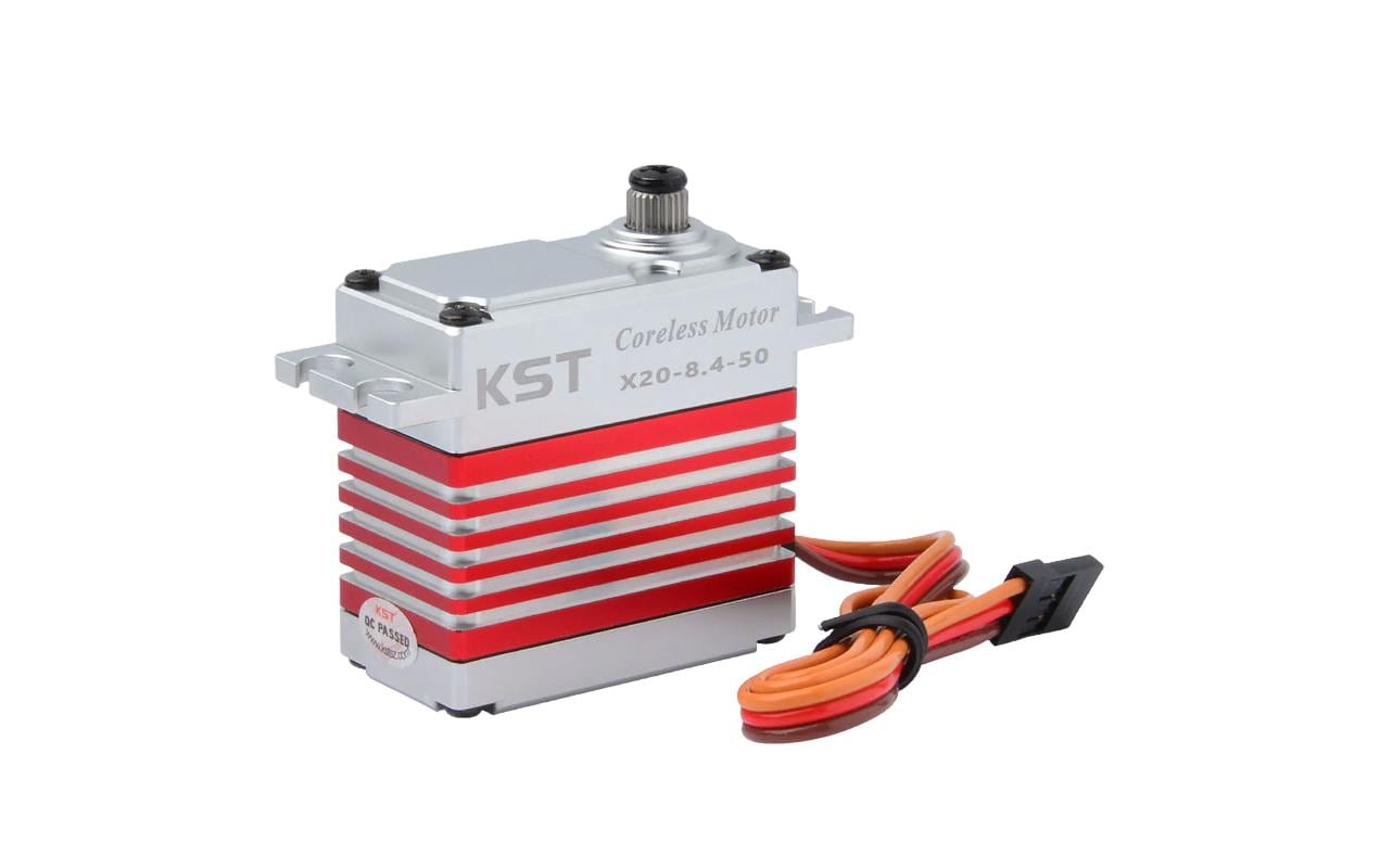 Standard Servo X20-8.4-50 V8.0 45 kg, 0.15 s, Digital HVStarkes Standard Servo mit Metallgetriebe für Big Scale Modelle