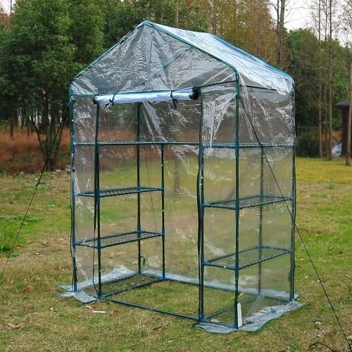 Galpão de jardim verde para cultivo de plantas