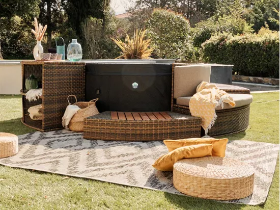 Spa portable semi-rigide Vita rond Bulles 4 places - Netspa
