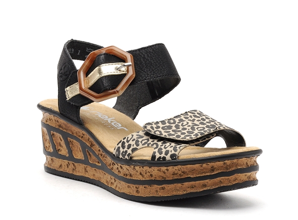 Rieker nu pieds talons femme 68176 noir