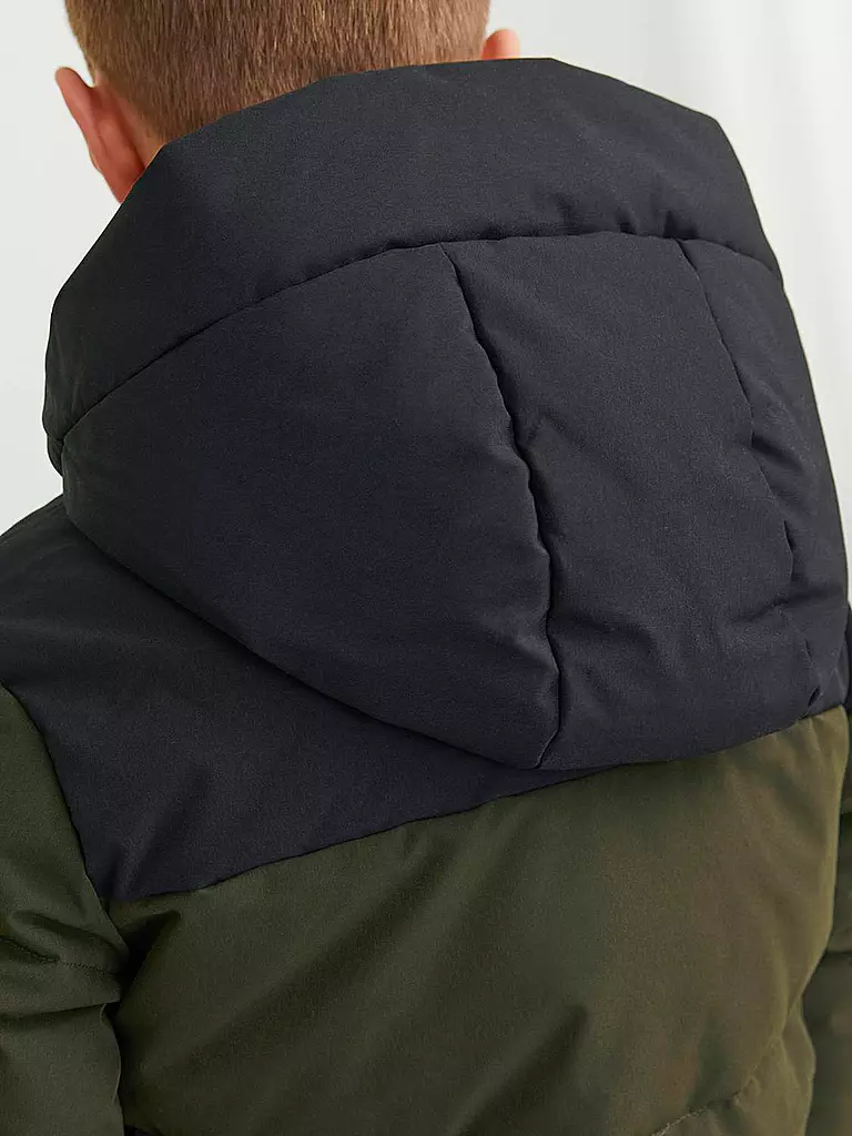 JACK & JONES Jungen Steppjacke  JJEOTTO  olive