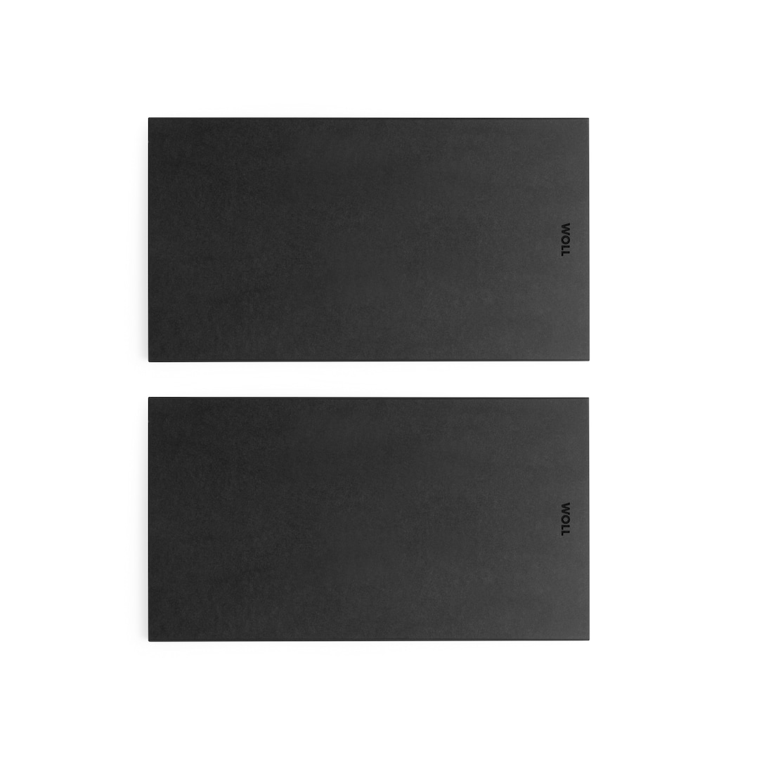 WOLL Schneidebrett-Set CUT & SERVE 2er Set Papierverbundstoff schwarz