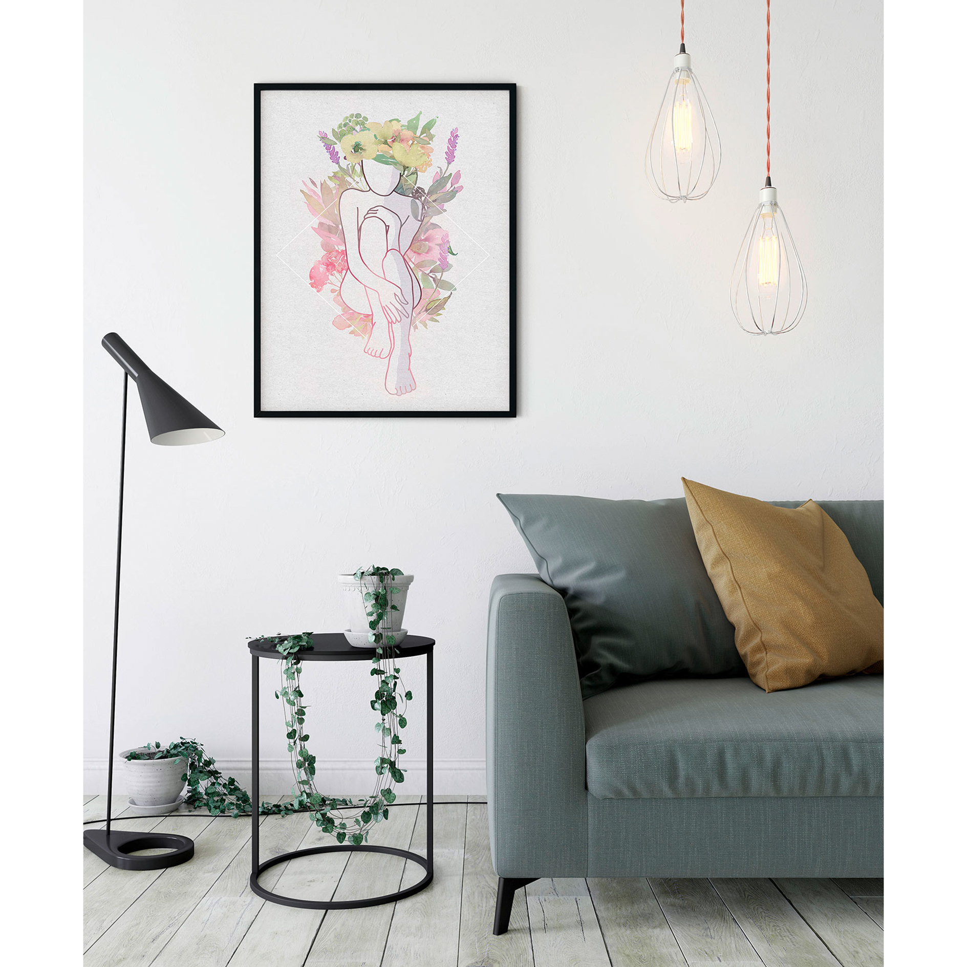 Wandbild BELLA VITA - pastell - 50x70 cm
