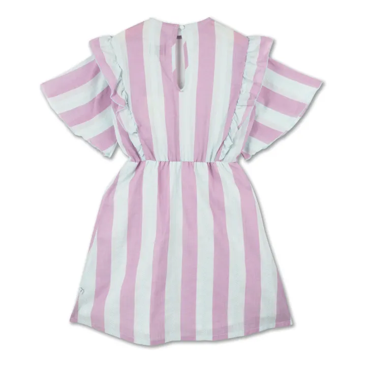 Repose AMS Robe Volant Rayure | Bleu ciel