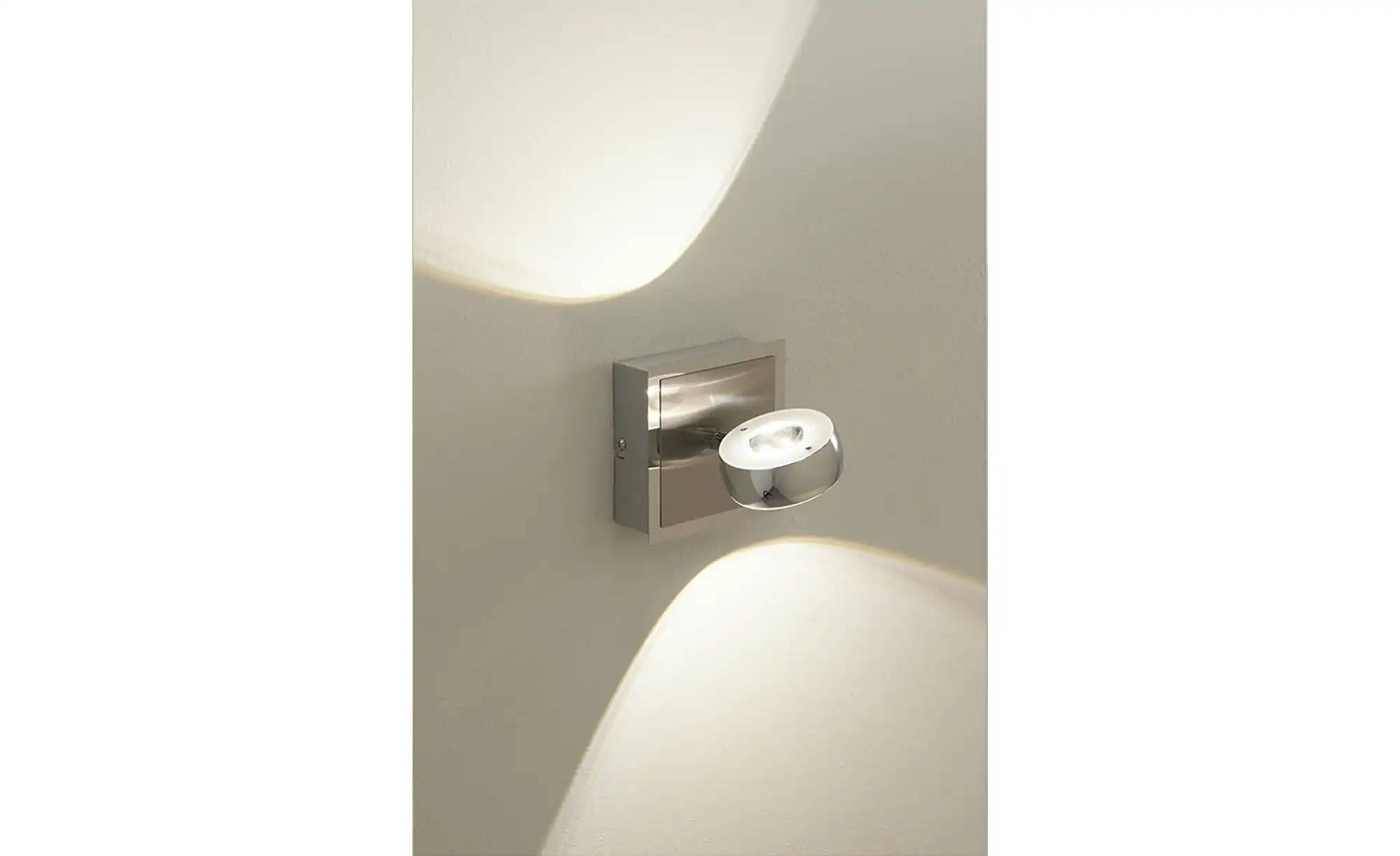 Paul Neuhaus Smart Home-Wandleuchte, 2-flammig, Nickel matt