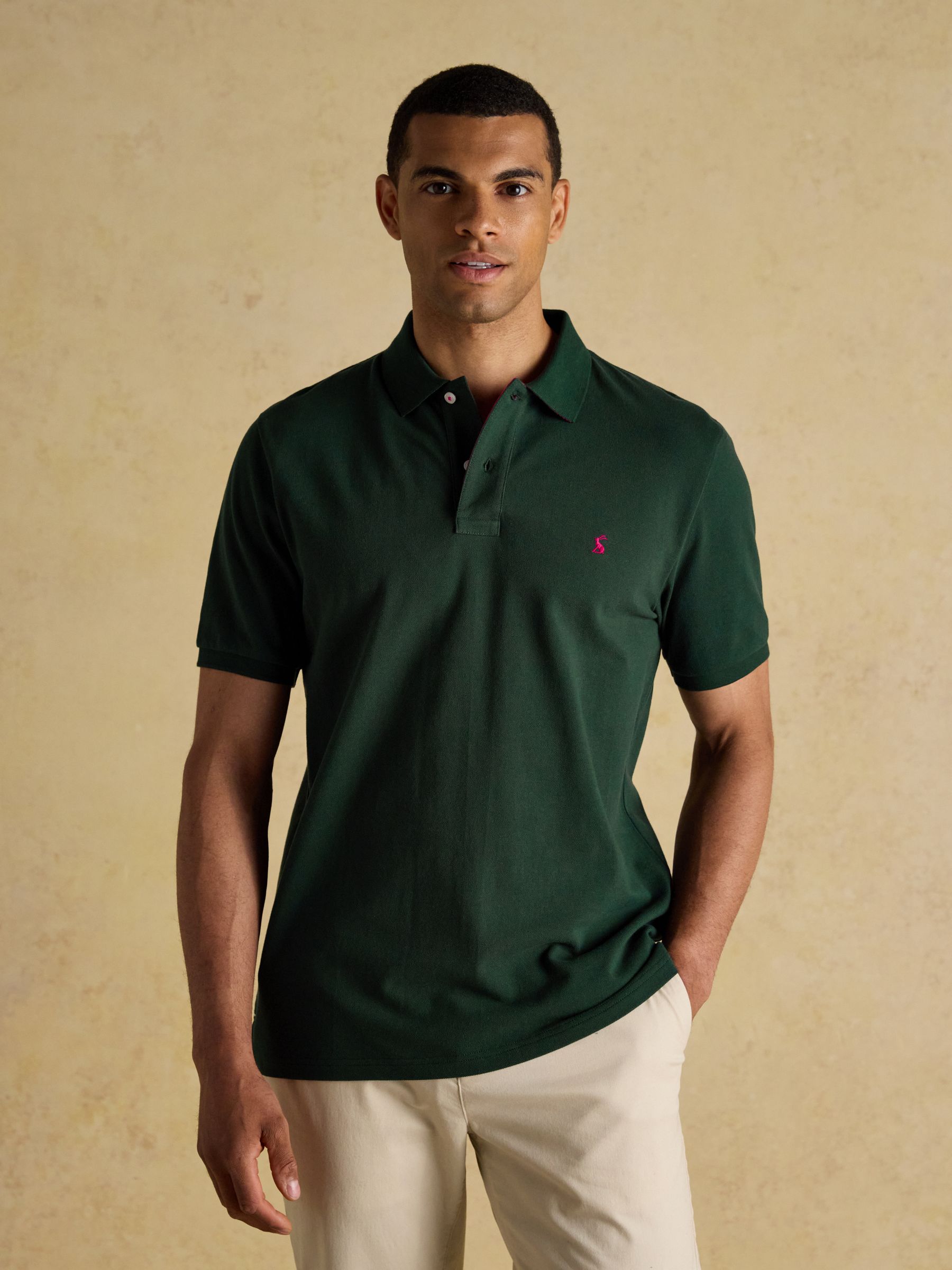 Marineblauw/groen/bordeauxrood - Joules Woody Polo Shirts 3 Pack