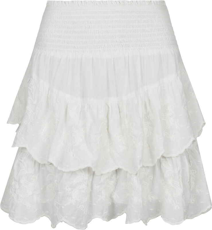 Neo Noir Line Emb Skirt Off white