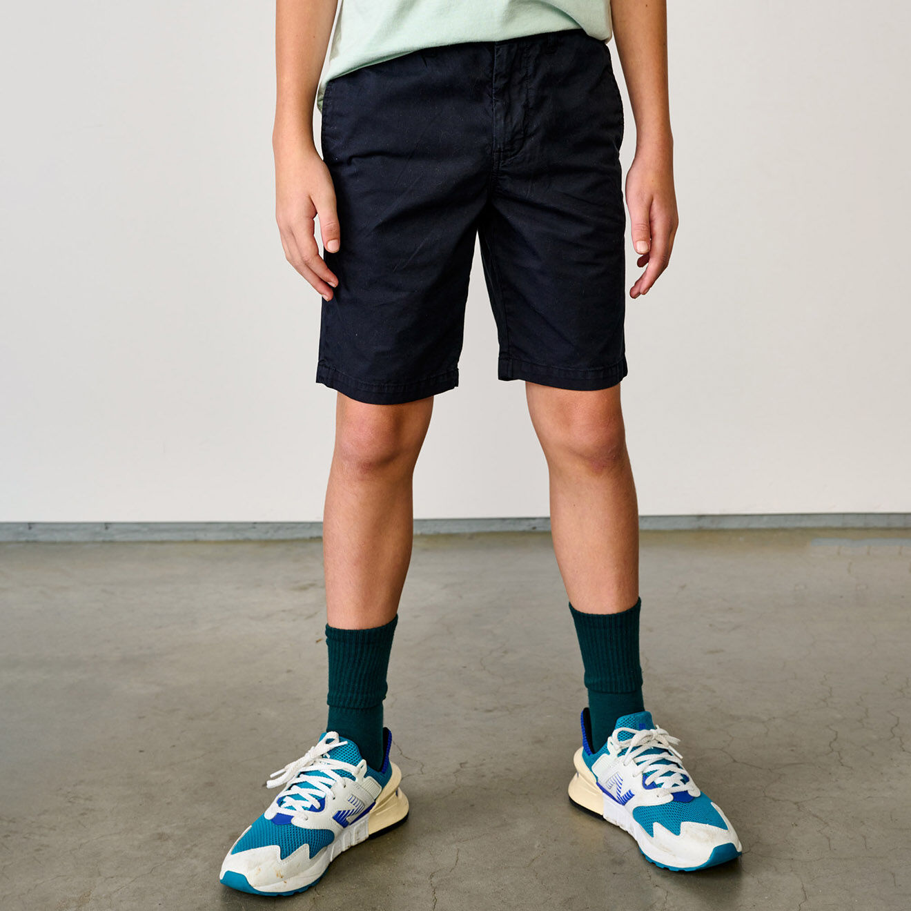 Bellerose Bermuda en Toile de coton Wayne bleu nuit