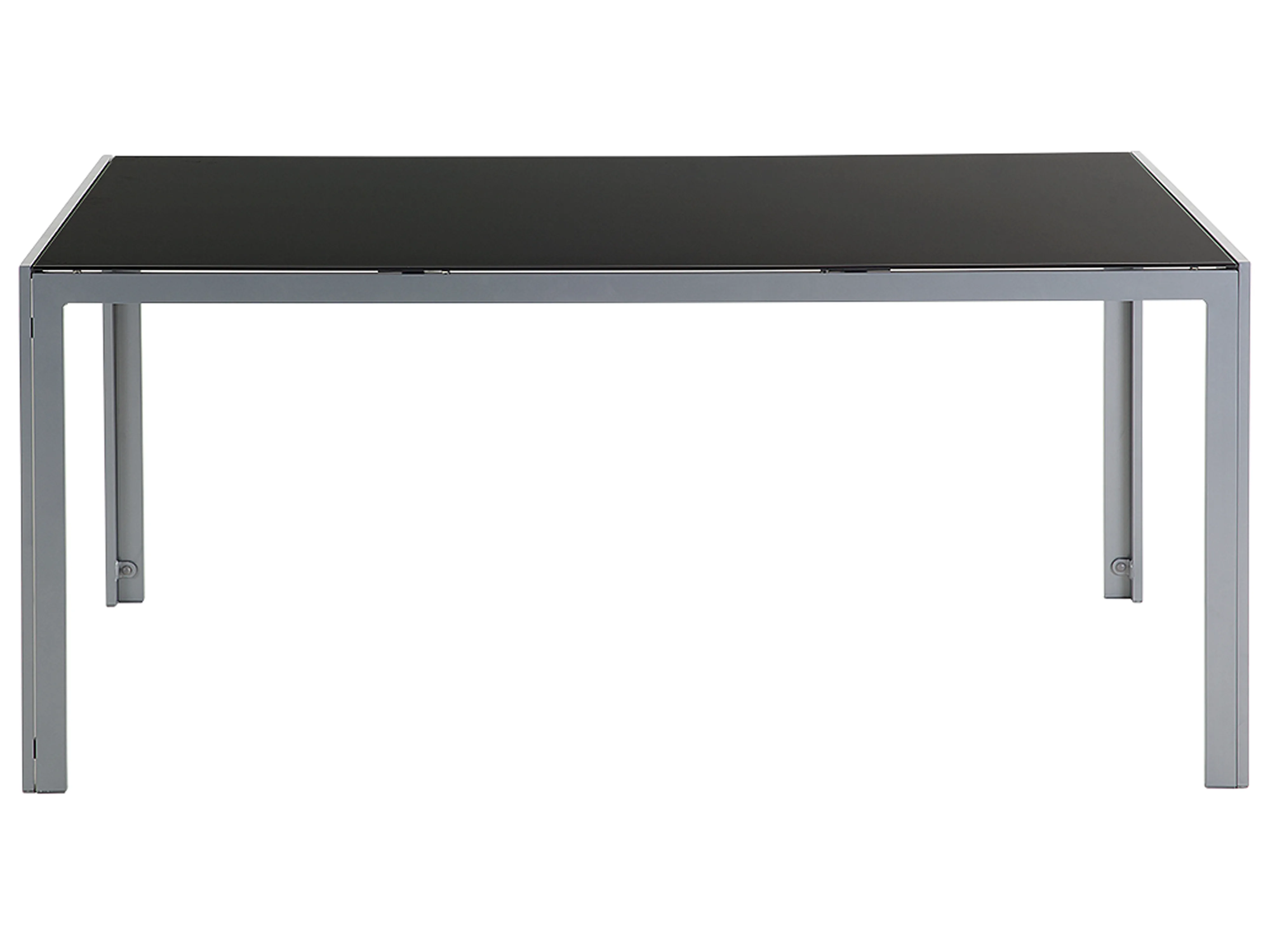 Tuin eettafel CATANIA 160 cm 91 cm Glas Zwart