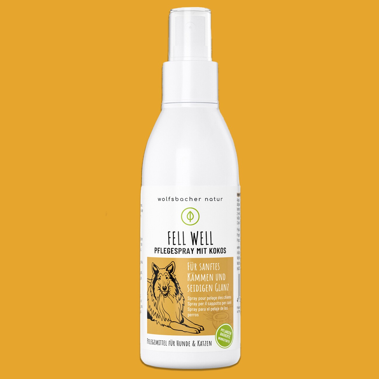 Wolfsbacher Natur Fellpflege Spray Kokos