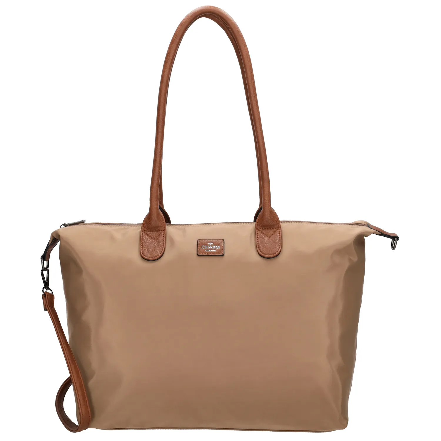 Charm London Buckingham Laptoptas 15,6 inch Taupe