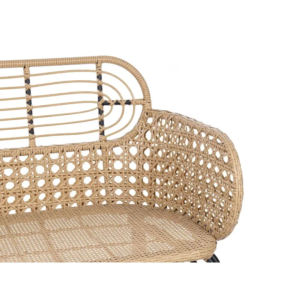 PRATELLO - Tweezitsbank - Natuurlijk - PE rotan