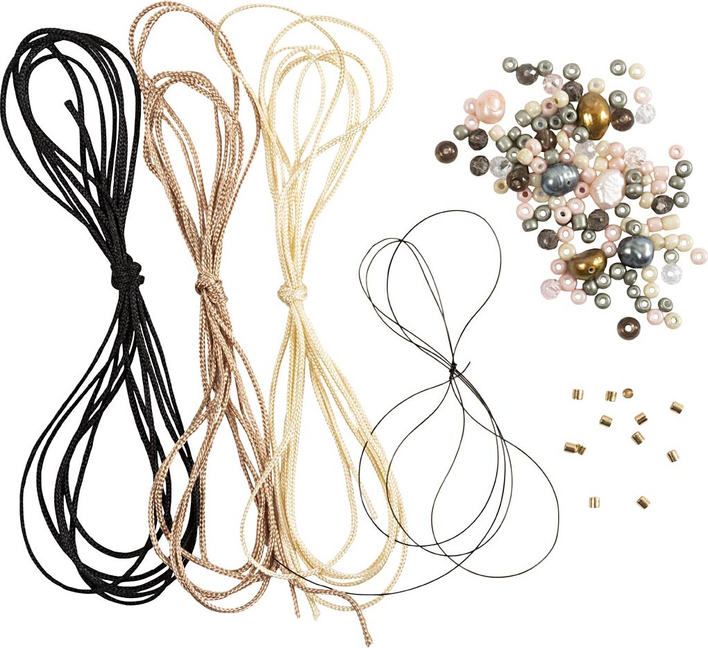Mini Diy Kit Smykker - Armbånd Med Knyttet Lås