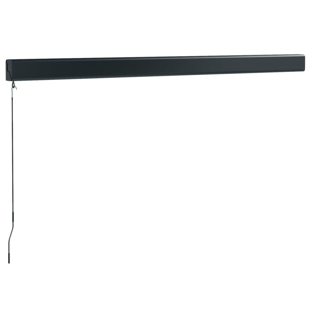 Auvent rétractable anthracite 3x2,5 m tissu et aluminium
