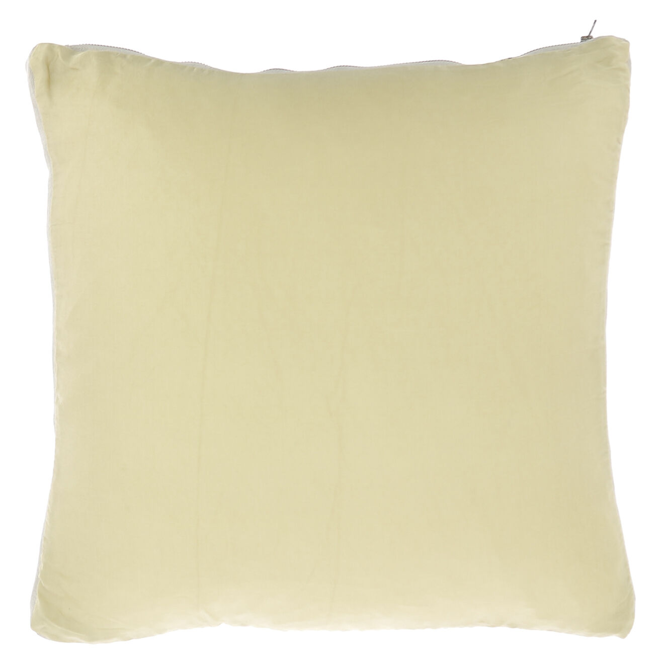 En Fil d'Indienne Housse de coussin Soie tabac - 45x45 cm