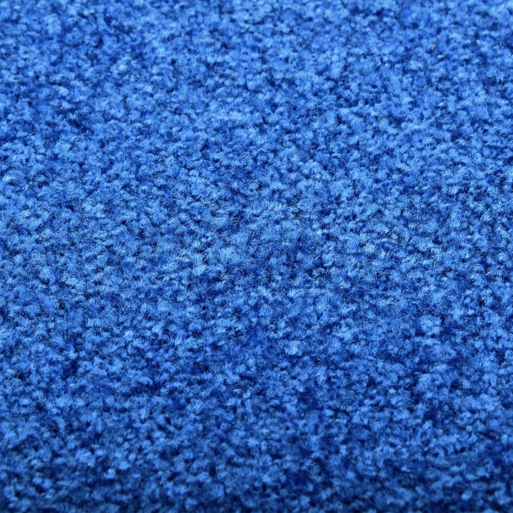 Paillasson lavable bleu 60x180 cm
