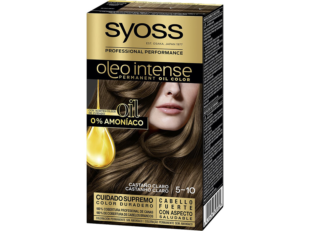 COLORAÇÃO SYOSS ÓLEO INTENSE 5-10 CASTANHOCLARO