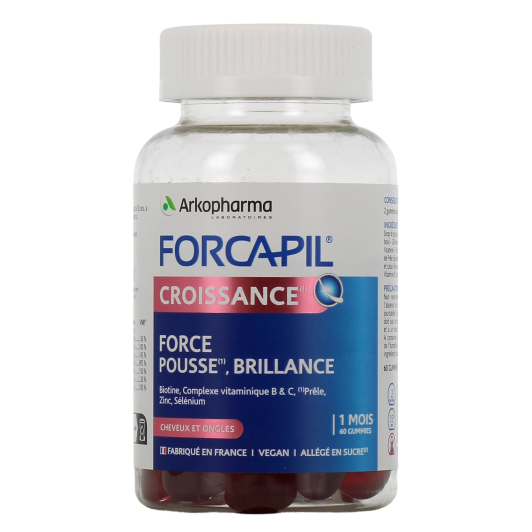 Forcapil Croissance Gummies : complément alimentaire cheveux et ongles