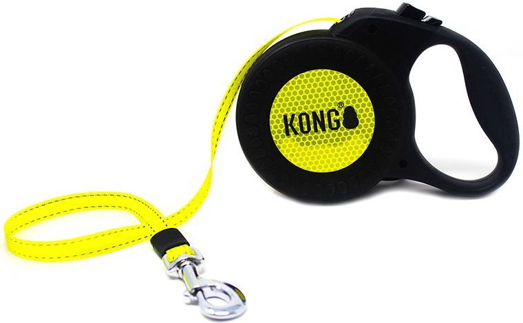 KONG - Reflect Rollijn - Zwart - 5 Meter - Voor Honden Tot 50 kg