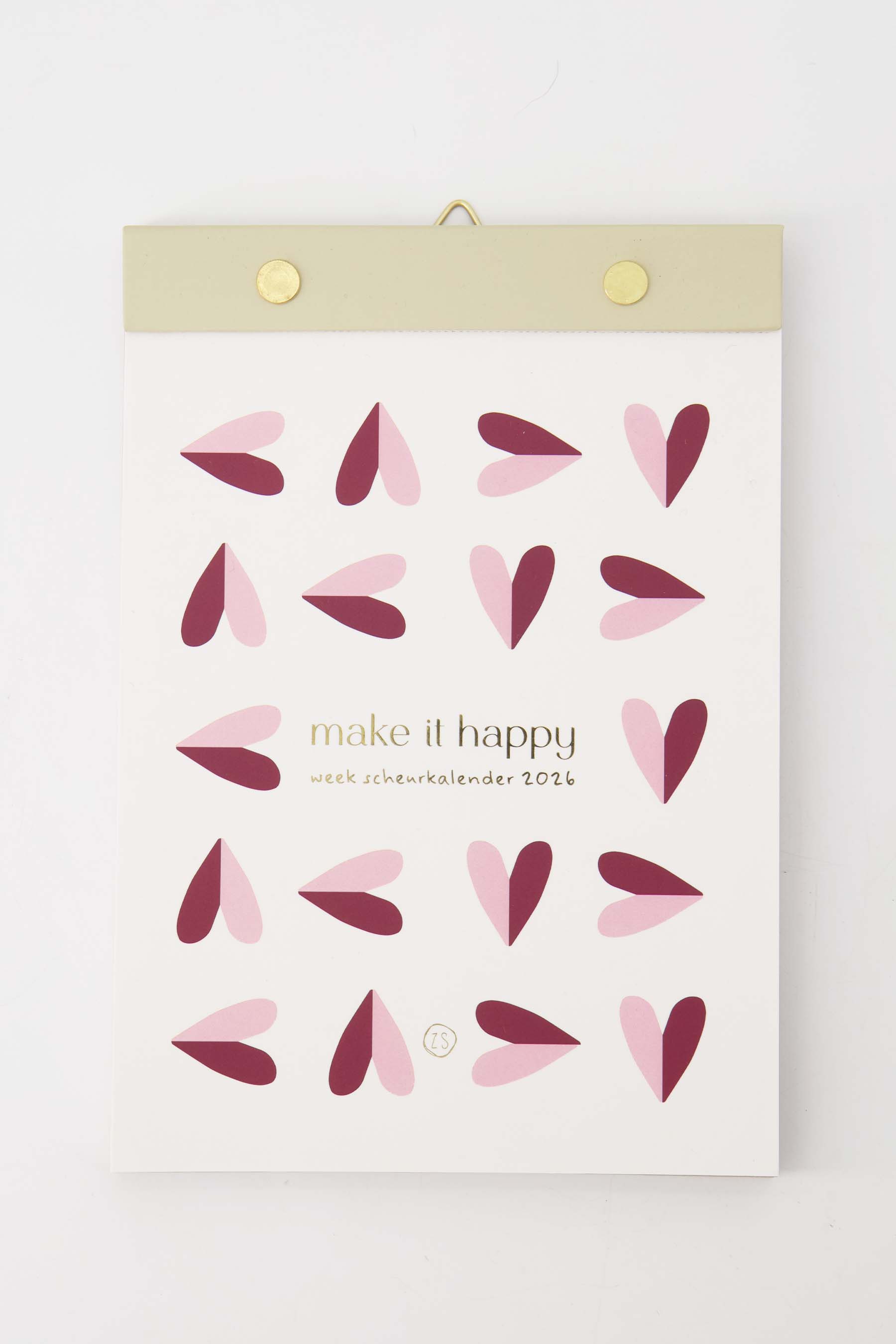 scheurkalender make it happy multicolor