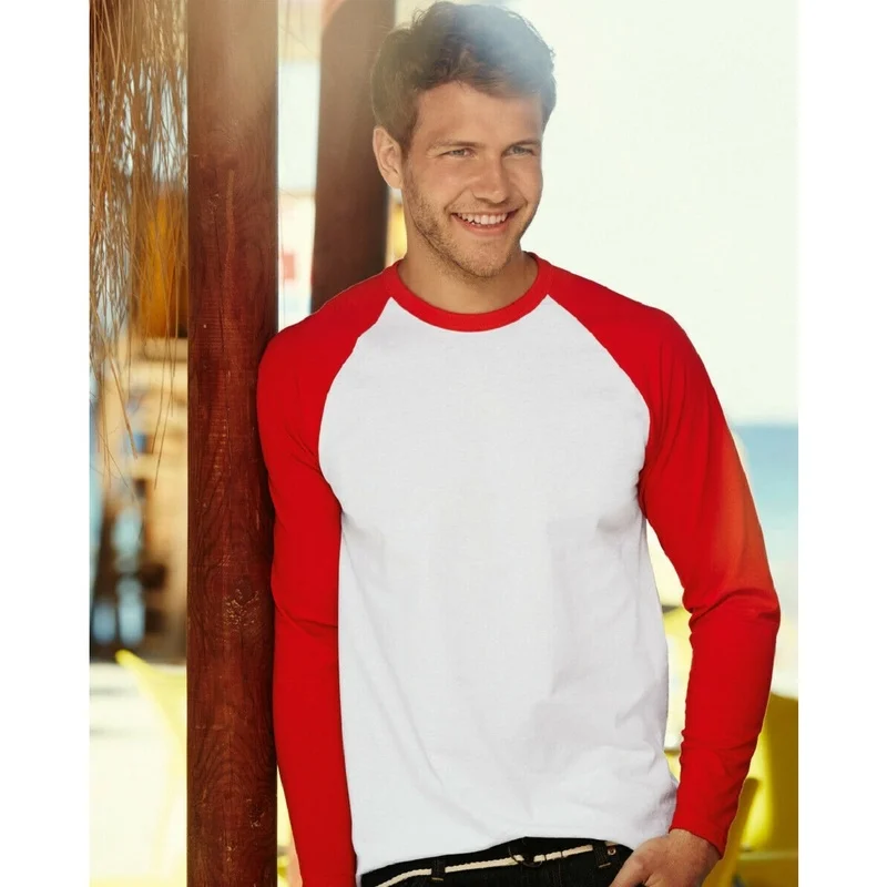 Camiseta de manga comprida Fruit Of The Loom 100% algodão
