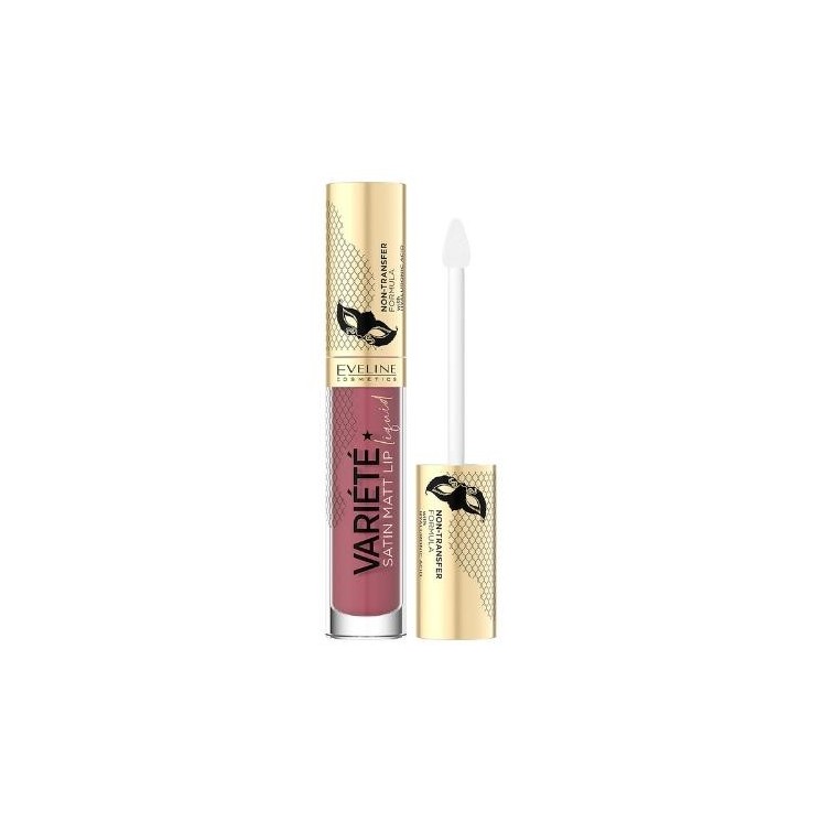 Eveline Variete Satin Vloeibare lippenstift met hyaluronzuur /03/ Berry Shake 4,5 ml