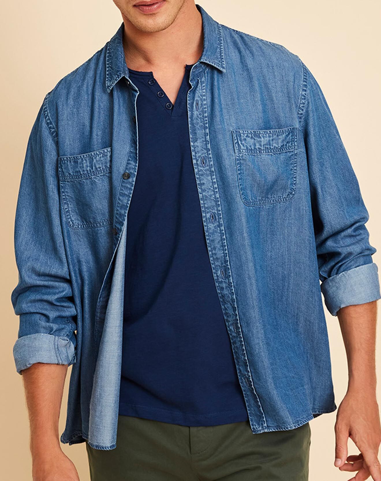 Harris Wilson Chemise Delio chambray