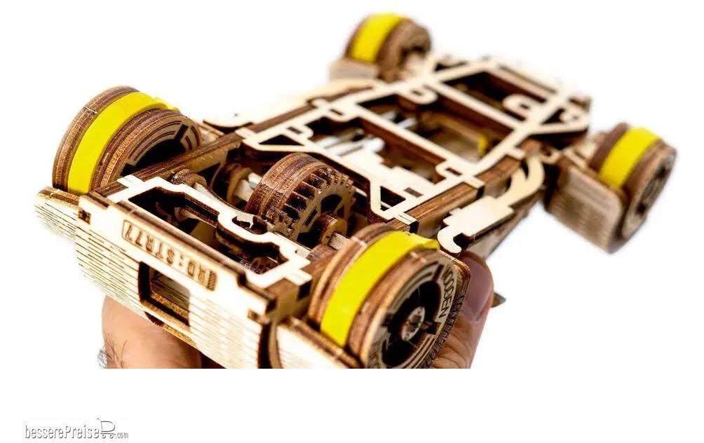Tiny Adventures Roadster HolzbausatzMaschine mit Gummibandmotor