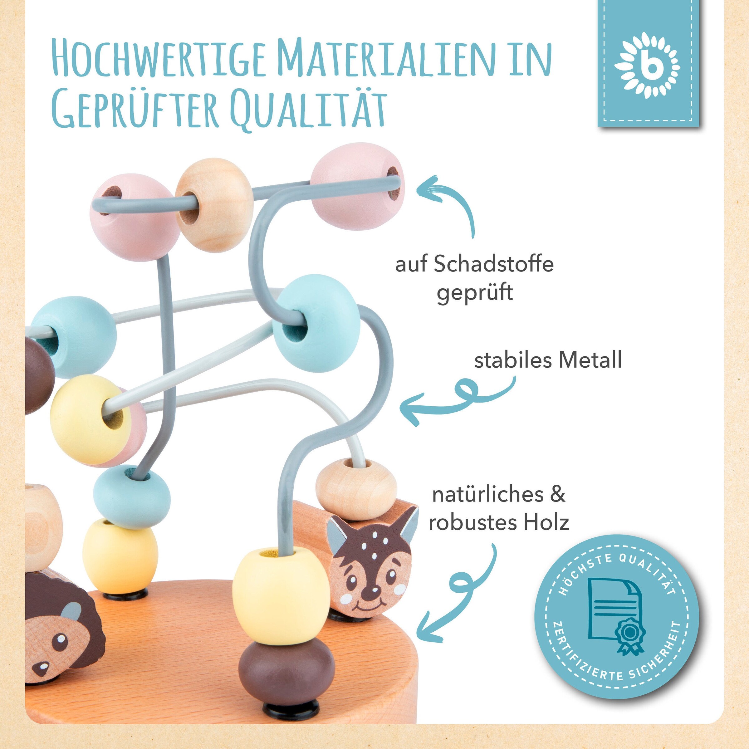 Bieco Motorikschleife - ab 12 Monate Mehrfarbig