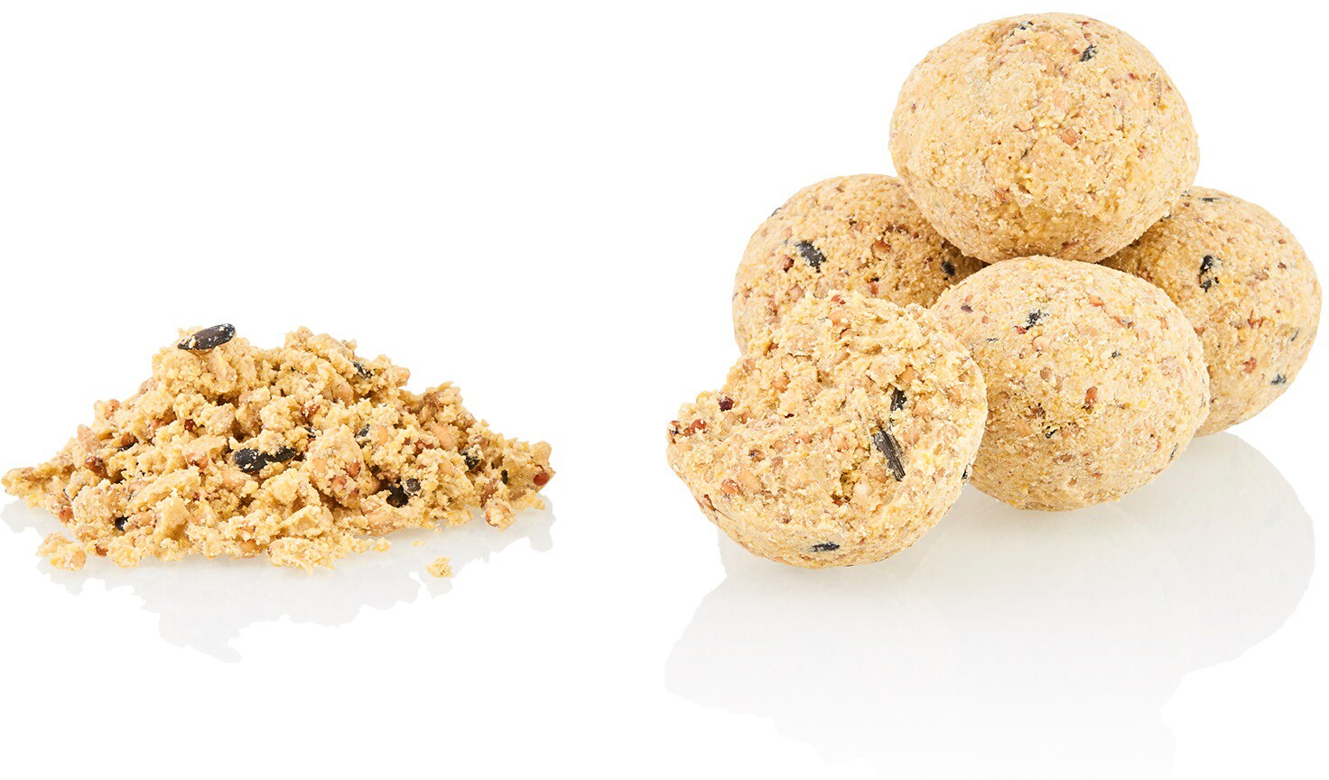 100x Meisenknödel ohne Netz, Fettfutter für Wildvögel, 9000g Vogelfutter
