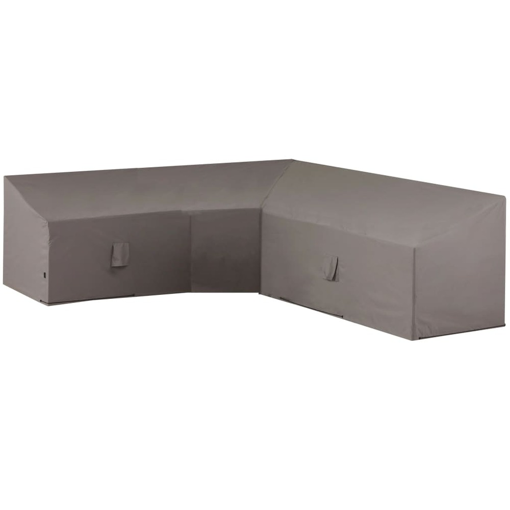 Housse de salon de jardin en forme de l 300x300x90 cm gris