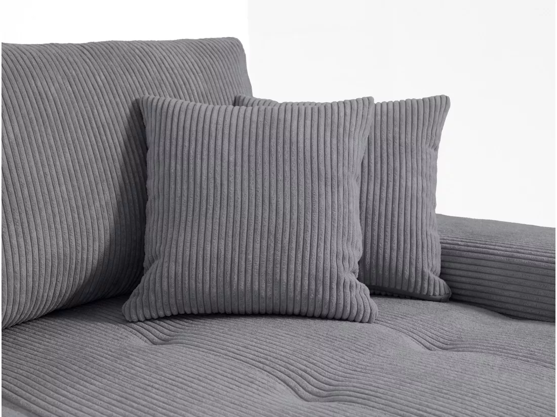 CANAPÉ D'ANGLE avec coffre de rangement Tragel L, gris foncé